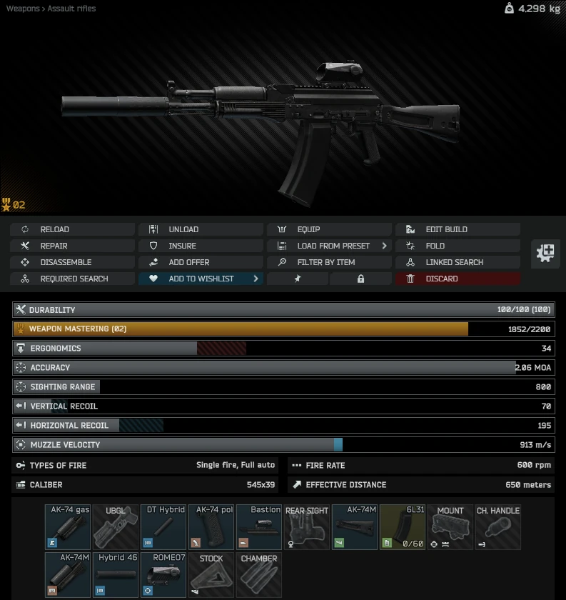 Gunsmith - Part 10 - The Official Escape from Tarkov Wiki