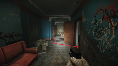 Couloir du 1er étage et l'appartement