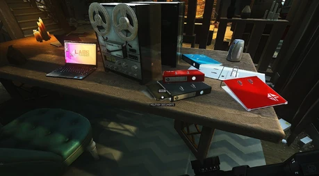 Le document dans le classeur noir