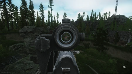 Reticle in use