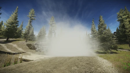 Fully deployed smoke screen