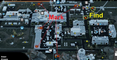 Přehledná mapa všech míst