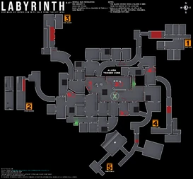 Lab technicians marked on map