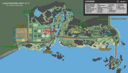 Emplacement de la tour