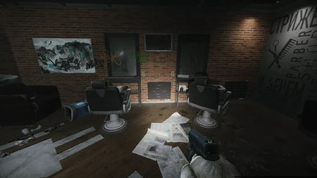 Second endroit de dépôt, sur la chaise de gauche