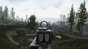 Arrow reticle in use
