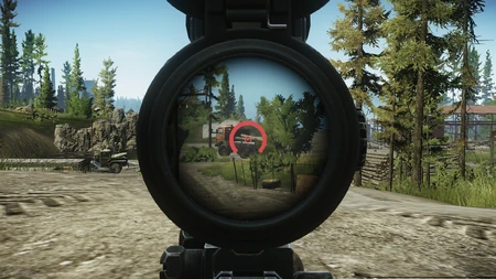 Reticle in use