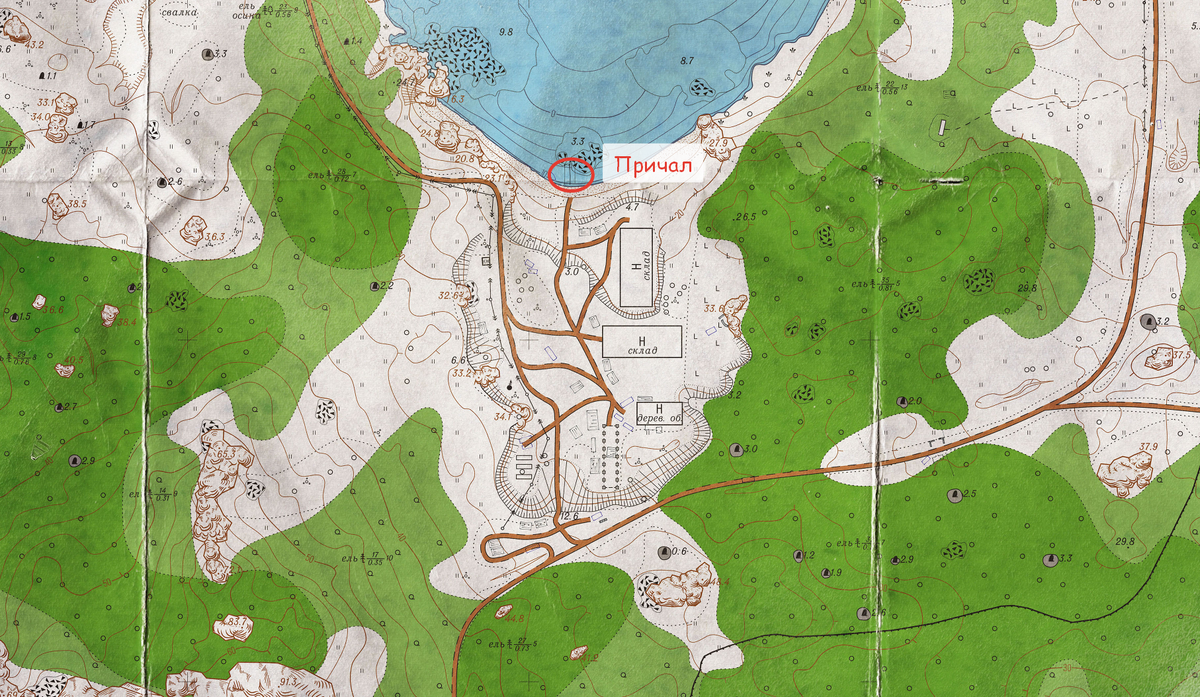 Карта лес тарков тайники