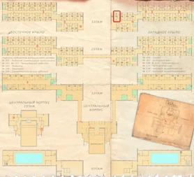 303 номер Западного крыла на плане санатория