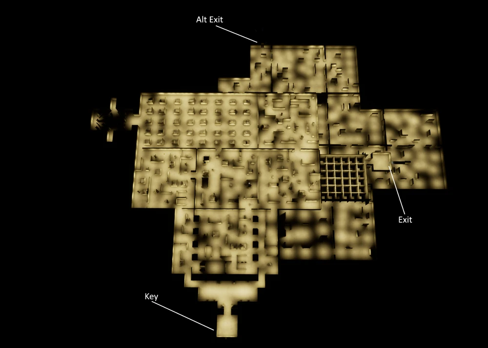 Making a super easy to read map of the backrooms (Info based on