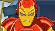 Iron Man enojado