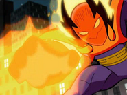 Dormammu lanzando fuego de su mano