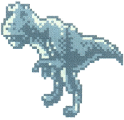 Sprite del T-Rex para la versión cancelada de GBC de Dino Crisis