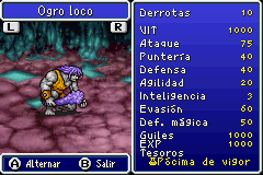 Estadisticas Ogro Loco