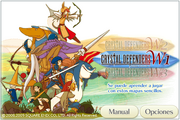 Pantalla de Titulo de Crystal Defenders en Ipod Touch