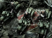 Los  en sus motocicletas.