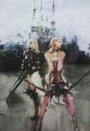 Ilustración de FFXIII-2 por Isamu