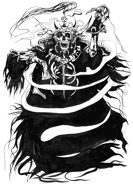 Lich, en un dibujo de Yoshitaka Amano