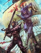 Dark Knight Cecil and Kain artwork by Airi Yoshioka.