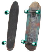 Renders del modelo del skateboard, skateboard.dff y la textura skateboard.txd.