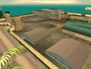 Panorámica de la Base Militar Fort Baxter en GTA: VC.