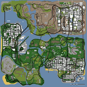 GTA San Andreas - Miscelánea imagen del mapa