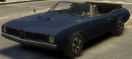 Un Stallion sin techo vinilico en Grand Theft Auto IV.