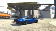Parte trasera del 190z modificado como el Devil Z