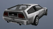 Beta del Deluxo en GTA VC (nótese los faros traseros y su insignia).