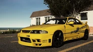 El Nissan Skyline GT-R R33 de la película.