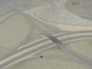 El cruce con la autovía de Las Venturas.