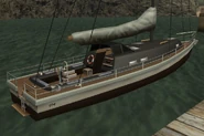 Parte trasera de un Marquis en Grand Theft Auto: San Andreas.