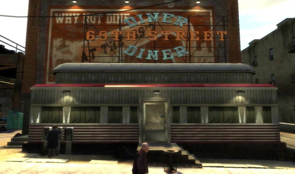 4.69. ГТА 4 69th Street Diner. The 69th Street Diner GTA IV. 69 Street Diner GTA 4. 69th Street Diner GTA 5.