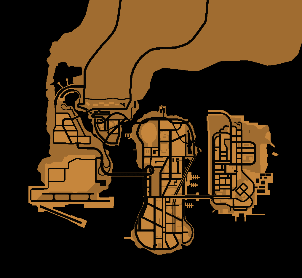 Карта гта 3 с пометками