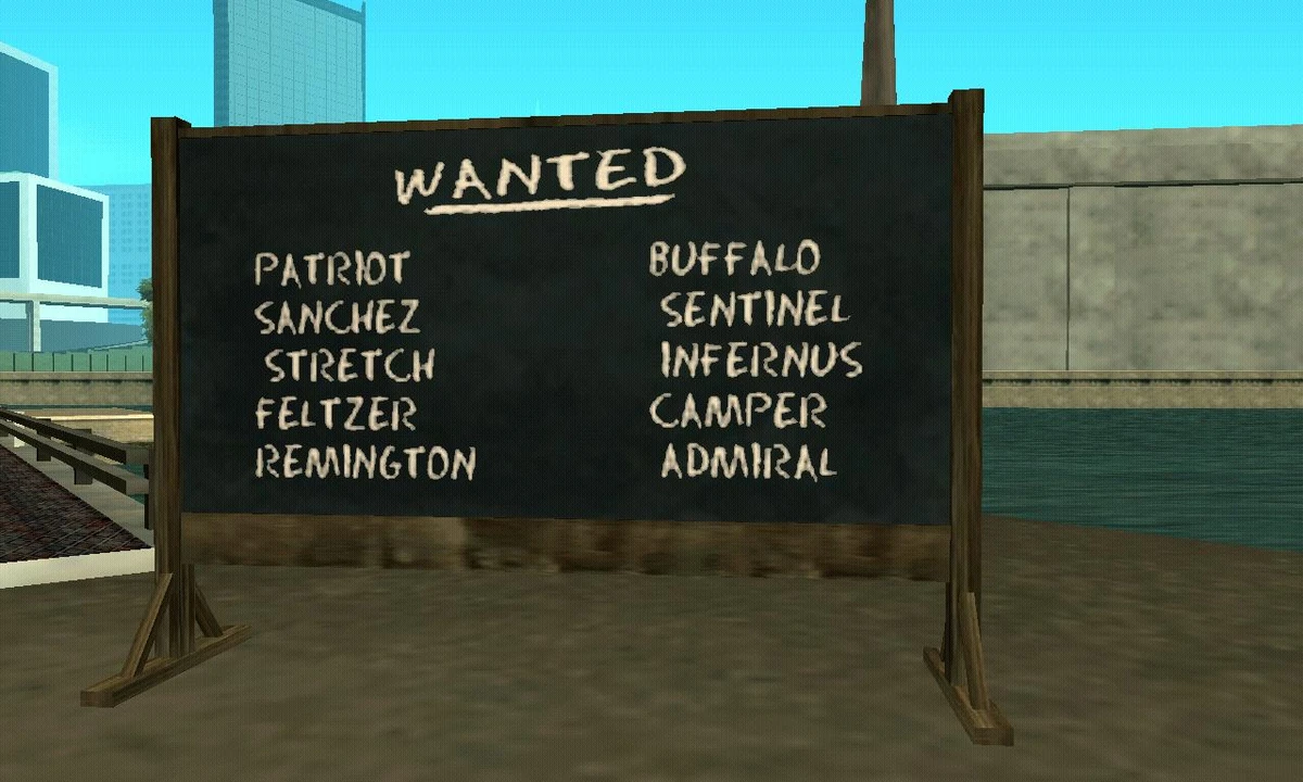 Donde Comprar Coches En Gta San Andreas Pizarrón de importación y exportación | Grand Theft Encyclopedia | Fandom