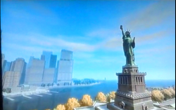 La Estatua de la Libertad en GTA IV sostiene el mayor aviso para Niko Bellic  de que no se acerque a Liberty City