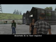 Catalina negociando con el señor Whittaker en RS Haul.