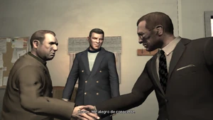 Phil saludando a Niko.