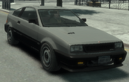 Referencia del Blista Compact de GTA IV, coche del que deriva.