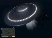 El OVNI de Sandy Shores, nótese que posee las siglas del FIB.