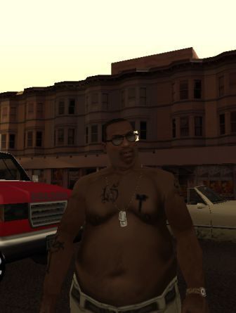 DEIXANDO CJ GORDO GTA SAN ADREAS #gtasanandreas #mobile #código #gta