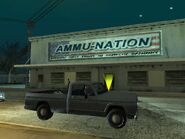 El Ammu-Nation, aquí CJ podrá comprar diferentes armas.