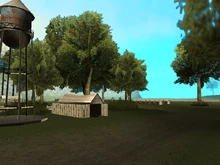 Vista de un sector de la granja.