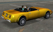 Parte posterior de un Stinger en Grand Theft Auto: Vice City.