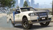 Imagen cinemática de la Utility Van en el Social Club de Rockstar Games del 2019 (GTA Online).