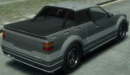 Parte posterior de una Contender con caja trasera negra y barra de refuerzo en Grand Theft Auto IV.