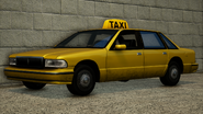 Un Taxí en GTA: San Andreas - The Definitive Edition.