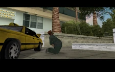 Hilary muriendo acribillado.