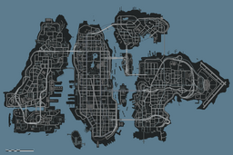 GTA IV - Miscelánea imagen del mapa