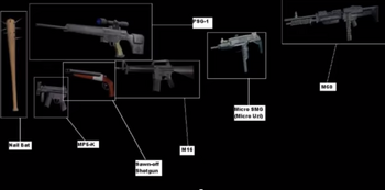 Algunas armas eliminadas